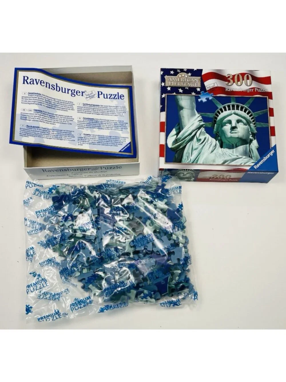 RAVENSBURGER 300pc American Heritage Statue of Liberty JIGSAW PUZZLE 140381 NIB